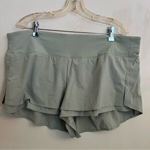 Calia Kick it Up Performance Athletic Shorts Sage Green NWT Size XXL
